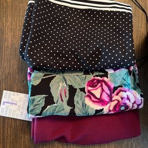 LuLaRoe Cassie L three pack. New or never worn.